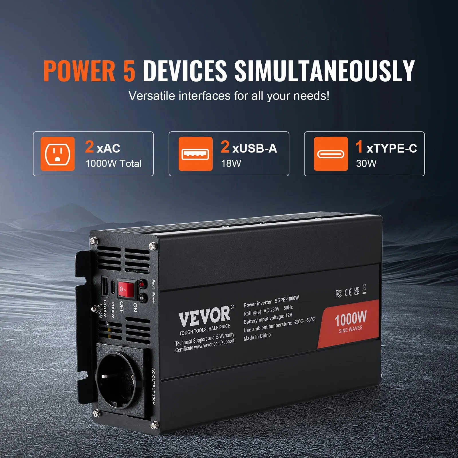 VEVOR SGPE-1000W снимка 4