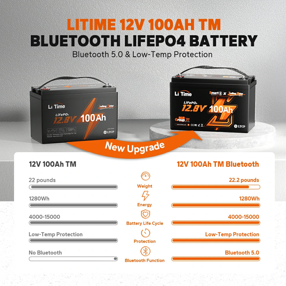 LiTime 12V 100Ah TM Bluetooth EN image 7