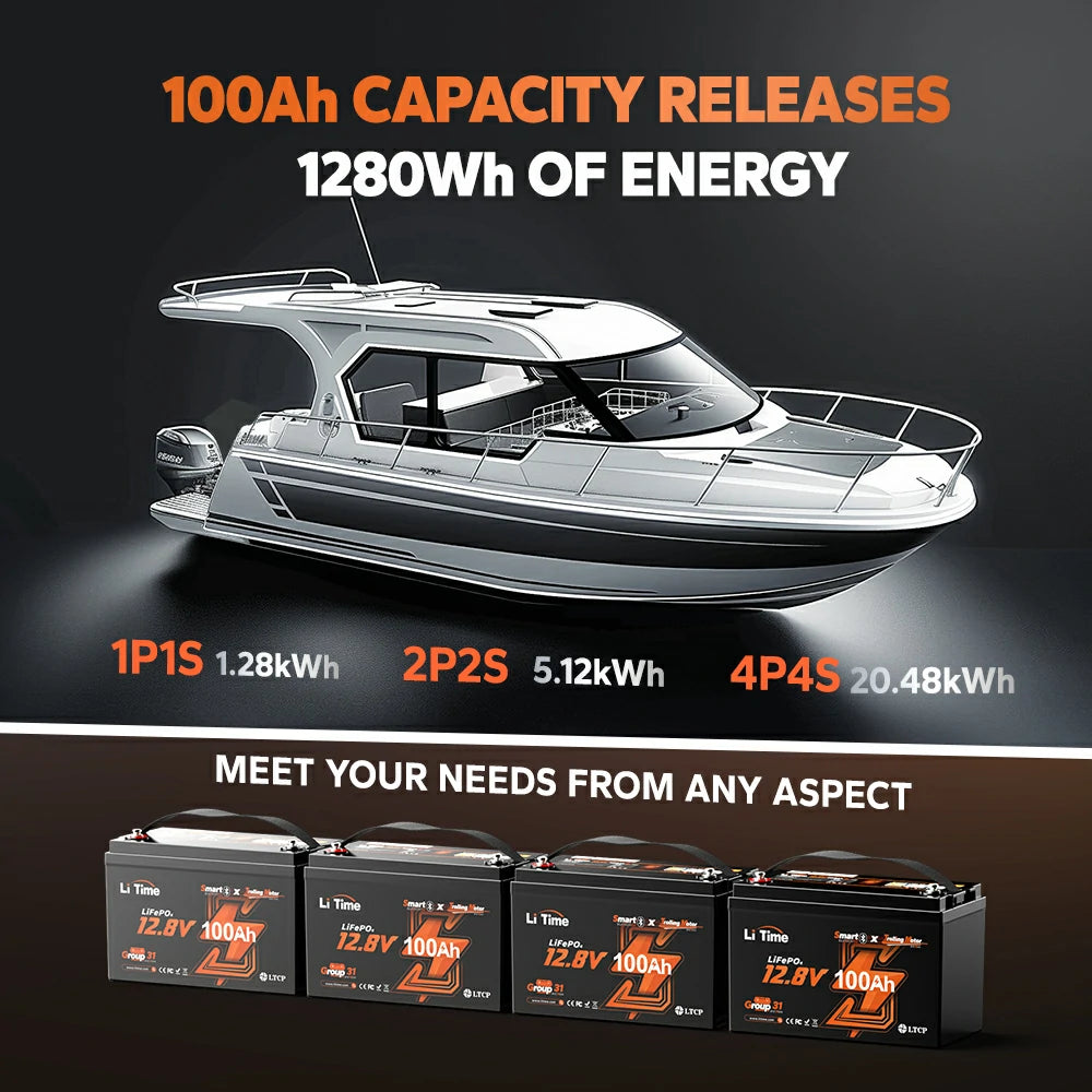 LiTime 12V 100Ah TM Bluetooth EN image 9