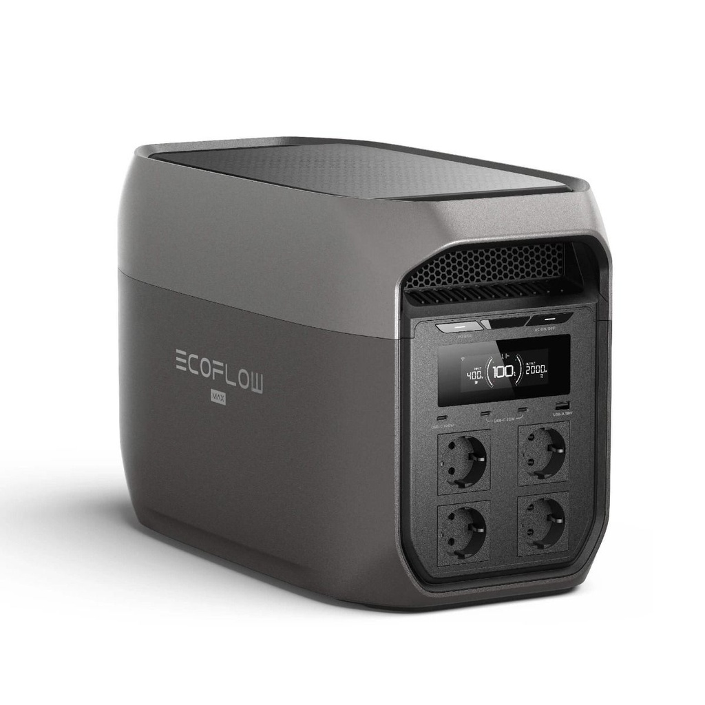 Портативна електроцентрала EcoFlow DELTA 3 Max 2048Wh, тъмносив - снимка 2