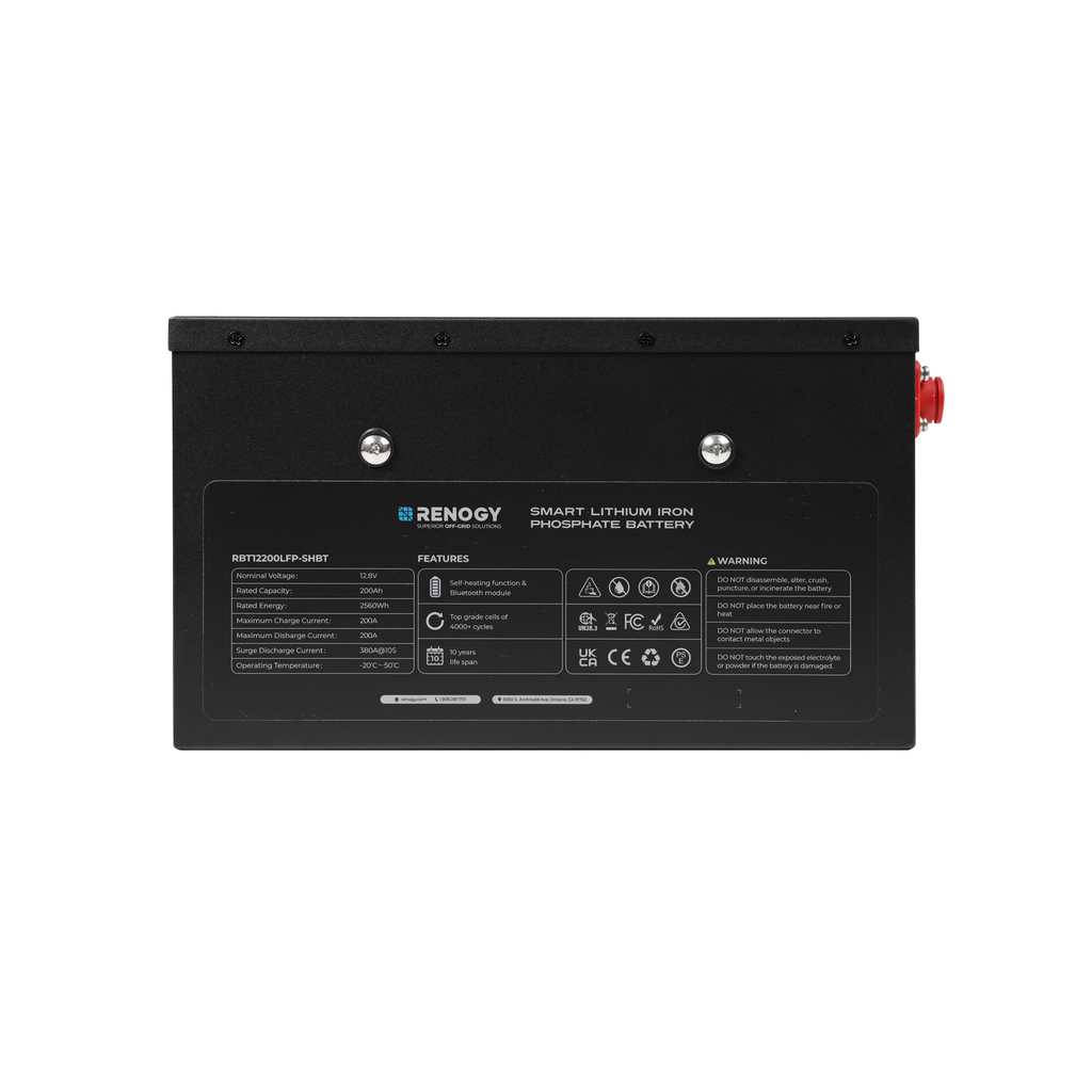 PRO 12V 200Ah Under Seat Smart Lithium Iron Phosphate Battery