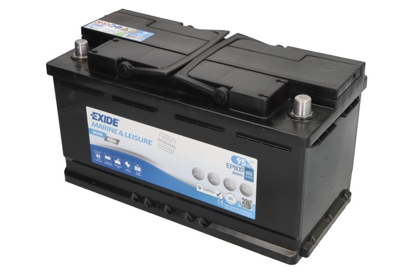 EXIDE Dual AGM EP800 12V 95Ah AGM акумулатор