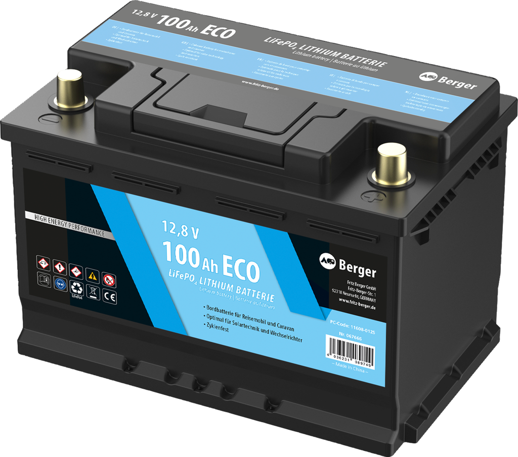 LiFePO4 акумулатор Berger 100 Ah Eco