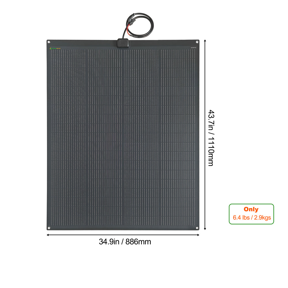 Гъвкав соларен панел Lensun 200W N-type ETFE