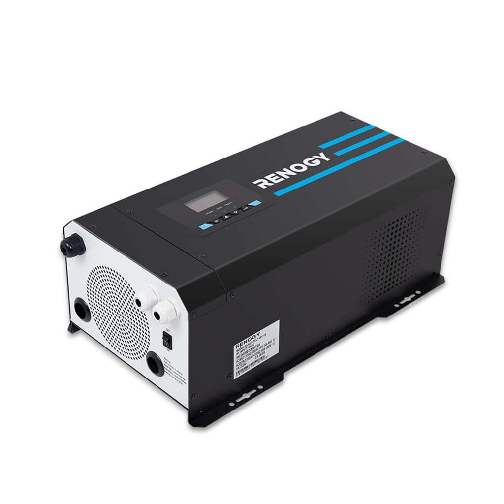3000W 12V Инвертор Чиста синусуида и Зарядно 2в1 със LCD дисплей