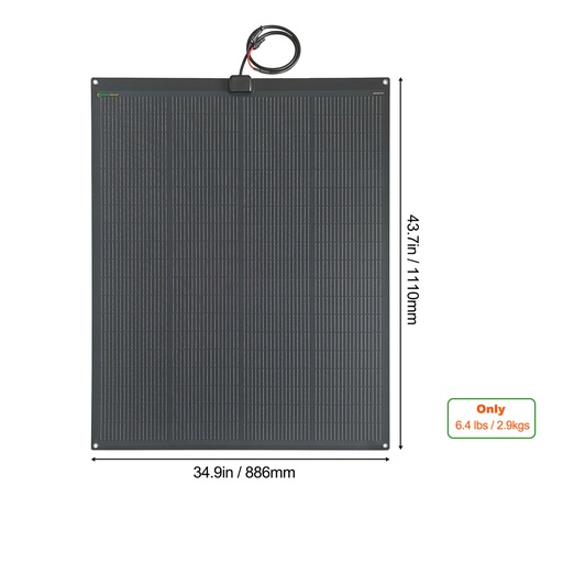 Гъвкав соларен панел Lensun 200W N-type ETFE