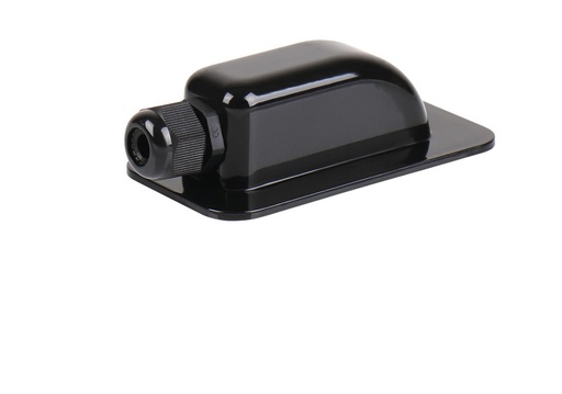 Покривен вход за соларен кабел — единичен, черен