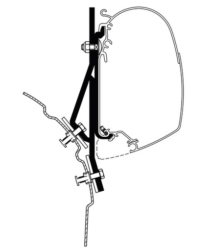 Thule Adapter für TO 3200 - VW T4, 2 Stk.