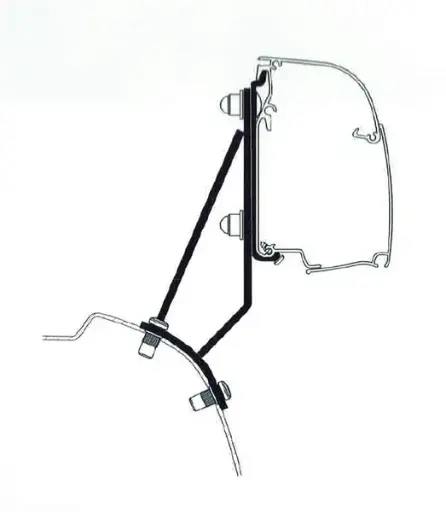  Адаптер за монтаж на тента Thule Omnistor 4200 - Ford Transit Custom > 2023 