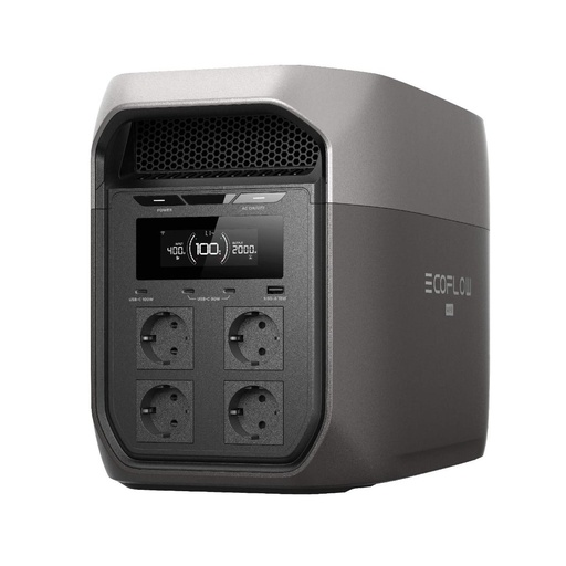 Портативна електроцентрала EcoFlow DELTA 3 Max 2048Wh, тъмносив